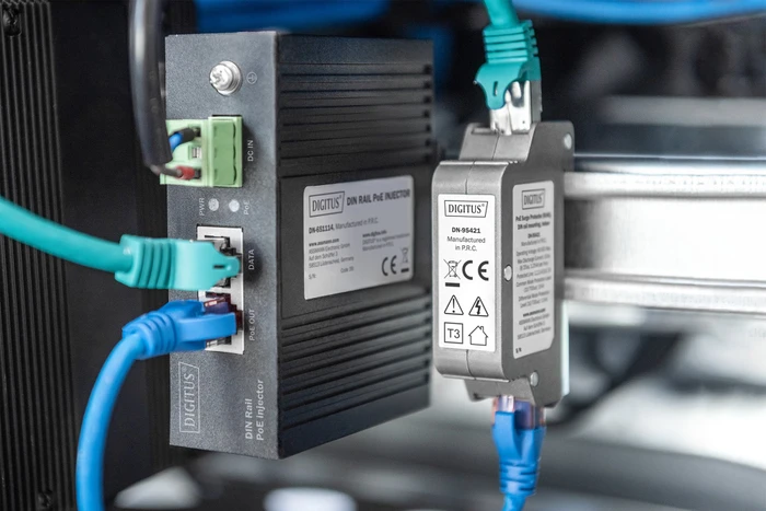 Digitus RJ-45 Überspannungsschutz, PoE Surge Protector, Railmount