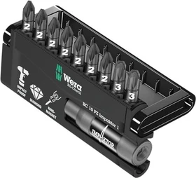 Wera Bit-Check 10 PZ Impaktor 1 Pozidriv Bitset inkl. Werkzeugbox, 10-tlg.