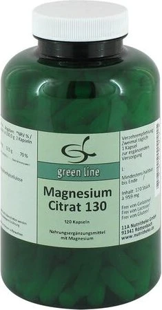 11A Nutritheke Magnesium-Citrat 130mg Kapseln, 120 Stück