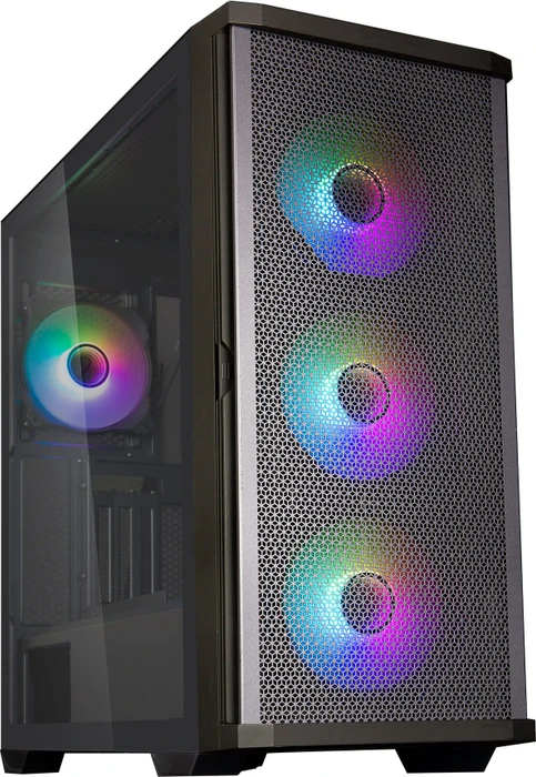 Zalman Z10 Duo, schwarz, Glasfenster
