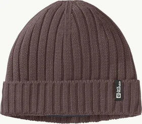 Jack Wolfskin Rib Knit Beanie red earth