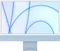 Apple iMac 24", blau, M1 - 8 Core CPU / 7 Core GPU, 8GB RAM, 256GB SSD, 1Gb LAN [2021] Vorschaubild
