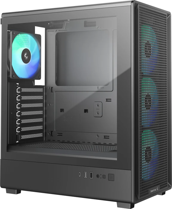 DeepCool CC550 4F, schwarz, Glasfenster