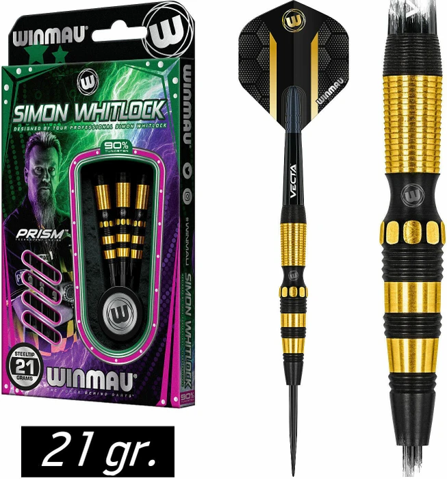 Winmau Simon Whitlock Onyx AU Steel Dart Dartpfeil 21g