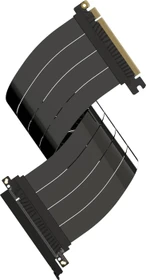 LinkUP AVA5 Riser Kabel, gerade, PCIe 5.0, 400mm, schwarz