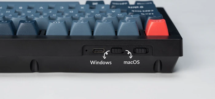 Keychron V1 Max, Carbon Black, LEDs RGB, hot-swap, Gateron Jupiter BANANA, USB/Bluetooth, DE