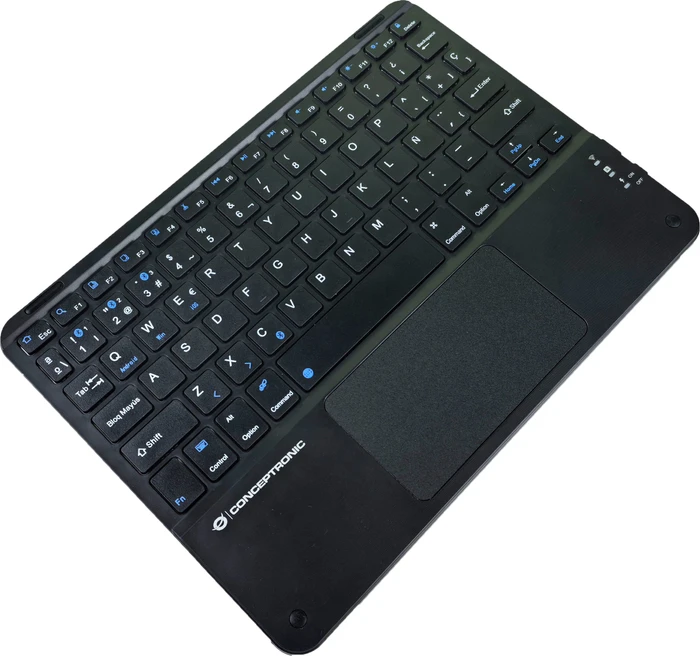 Conceptronic TOBIN01BES 10-Zoll-Bluetooth-Tastatur mit Touchpad, Bluetooth, ES