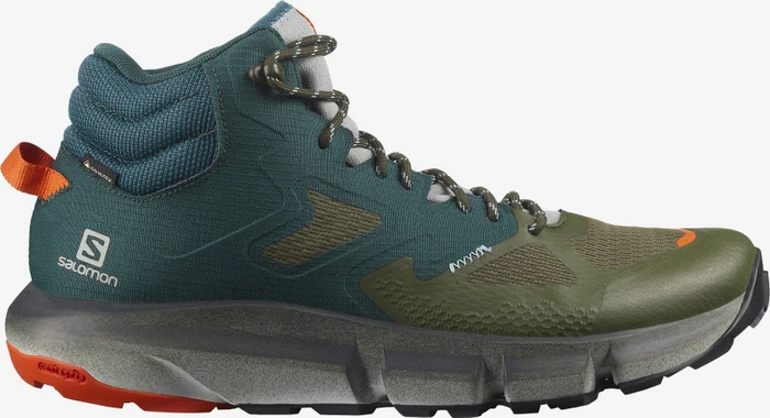 Salomon Predict Hike Mid GTX ponderosa pine/olive night/red orange (Herren)