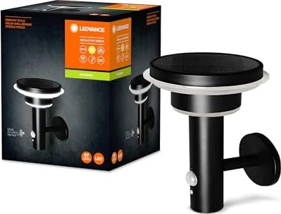 Osram Ledvance Endura Style Solar Double Circle Wandleuchte schwarz