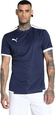 Puma teamLIGA Funktionsshirt kurzarm peacoat/puma white (Herren)