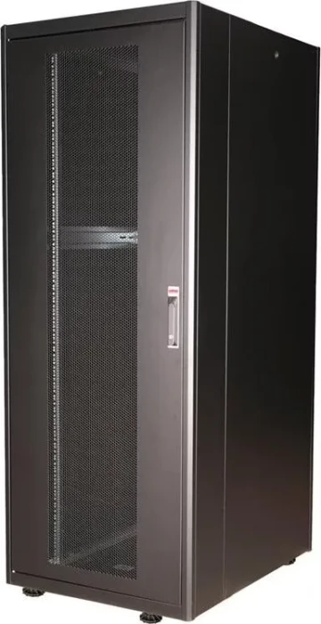 Roline / Secomp Basic 19" Netzwerkschrank 42HE, montiert, Glastür, IP20, RAL 9005, 1000mm tief