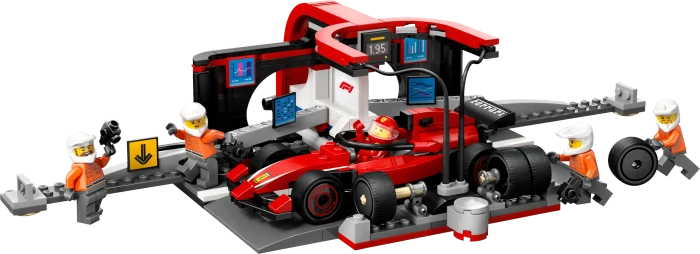 LEGO City - Boxenstopp mit Boxencrew und Ferrari Flitzer