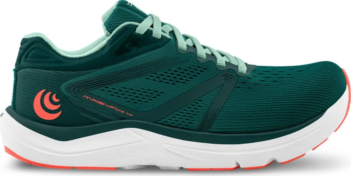 topo athletic Magnifly 4 emerald/coral (Damen)