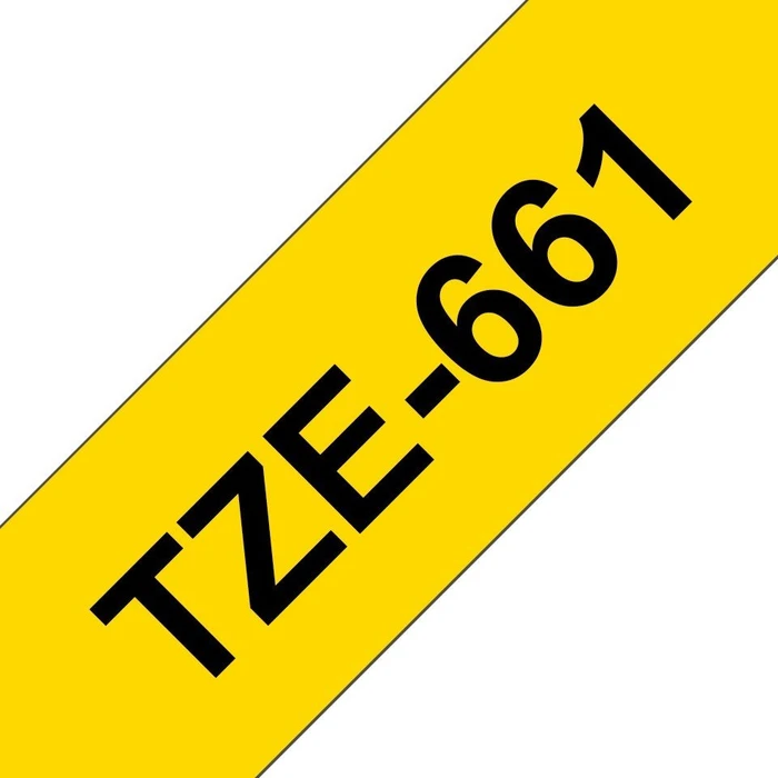 Brother TZe-661 Beschriftungsband, 36mm, schwarz/gelb