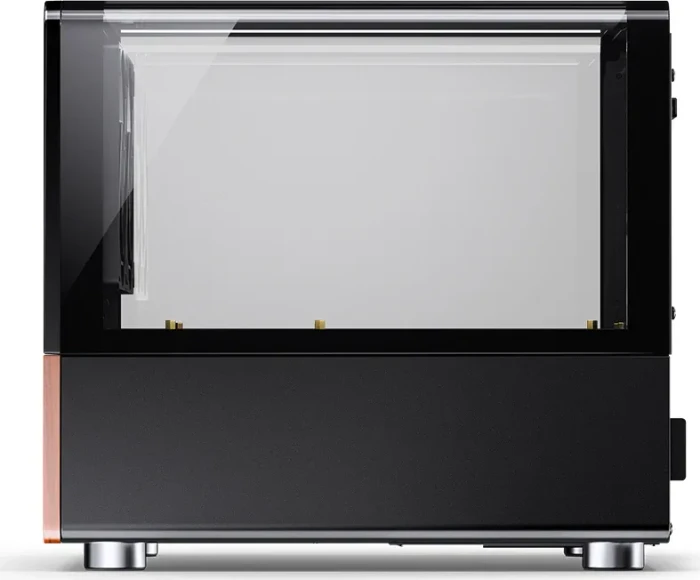 Jonsbo V12 Black, schwarz/braun, Glasfenster