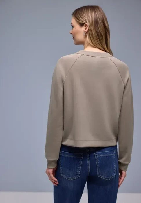 Street One Silk-Look Jacke clay sand (Damen)