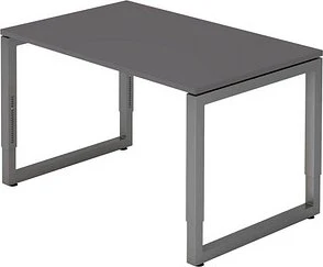 Hammerbacher Ergonomic Plus R-Serie RS12/5/G Schreibtisch 120x80cm grau/graphit