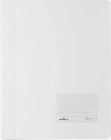 Durable Duralux Transluzent Schnellhefter, A4, weiß/transparent, 25er-Pack
