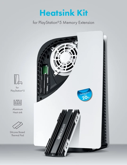 Graugear G-PS5HS02, Kühler für PS5 SSD-Speichererweiterung