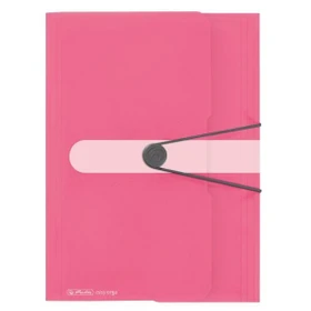 Herlitz Dreiflügelmappe mit Gummizug, A4, indonesia pink