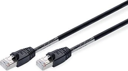 Digitus Outdoor-Patchkabel, Cat6, S/FTP, RJ-45/RJ-45, 1m, schwarz