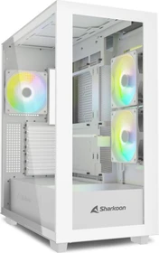Sharkoon Rebel C60 RGB White, Glasfenster