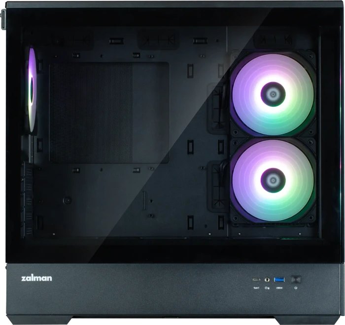 Zalman P30 [V2] Black, schwarz, Glasfenster