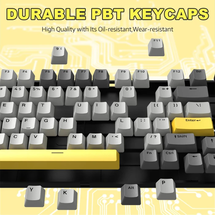 Ajazz AK820, Grey, LEDs RGB, hot-swap, Ajazz Moon, USB, US