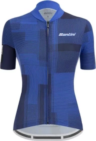 Santini Delta Kinetic Trikot kurzarm blau (Herren)