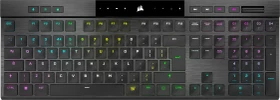 Corsair Gaming K100 AIR Wireless, MX RGB ULP Tactile, USB/Bluetooth, UK
