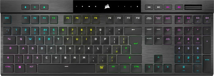 Corsair Gaming K100 AIR Wireless, MX RGB ULP Tactile, USB/Bluetooth, UK