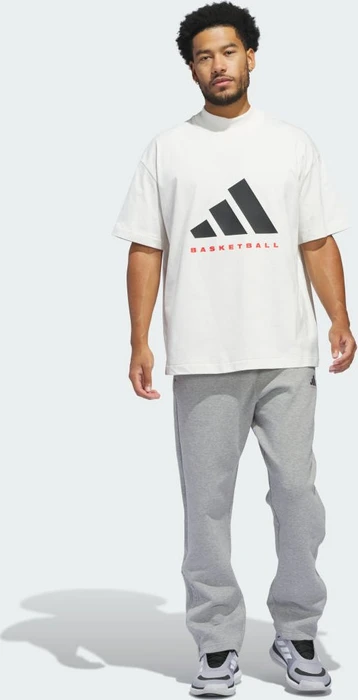 adidas Basketball 001 T-Shirt kurzarm cloud white/black/red