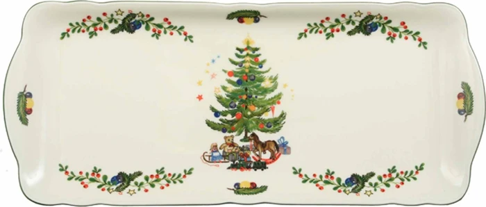 Seltmann Weiden Marie-Luise Weihnachten 43607 Kuchenplatte eckig 35x15cm