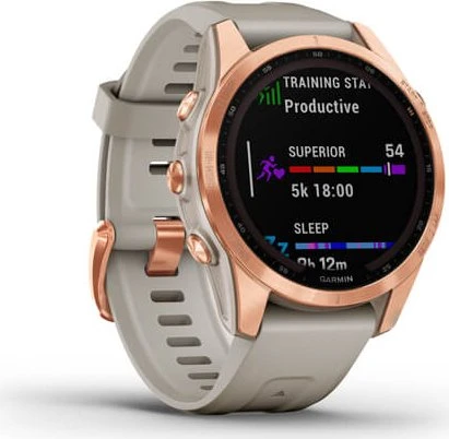 Garmin Fenix 7S Solar rose gold/light sand