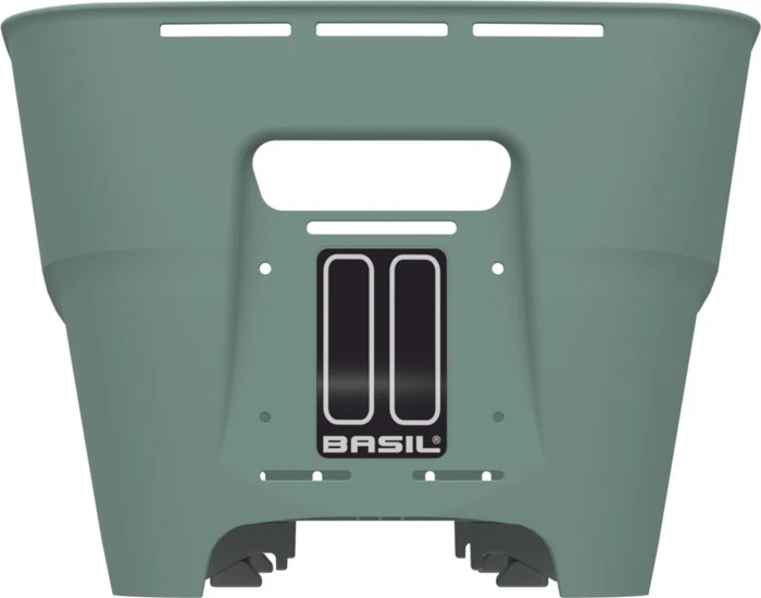 Basil Cento Neo WSL Fahrradkorb silvergreen