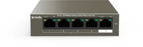 Tenda TEF1100 Desktop Switch, 5x RJ-45, 58W PoE+ (TEF1105P-4-63W)