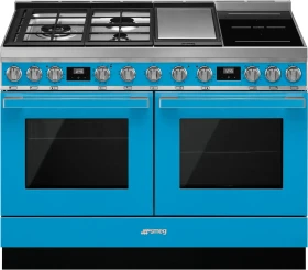 Smeg Portofino CPF120IGMPTD Doppel-Elektroherd mit Gas-/Induktionskochfeld