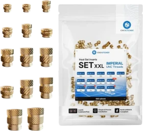 CNC Kitchen Gewindeeinsatz Set XXL Zollgrößen, 680er-Pack