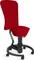 Aeris Swopper Work New Edition Bürohocker mit Rollen und Lehne, Feder Low, Gestell Alu schwarz, Bezug Mikrofaser Comfort rot Vorschaubild