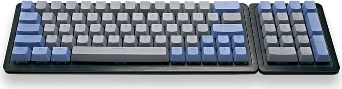 Mountain Mineral Keycap Set, Kunststoff (PBT) Double-Shot, grau/blau, 113 Tasten (104+9), ANSI-US