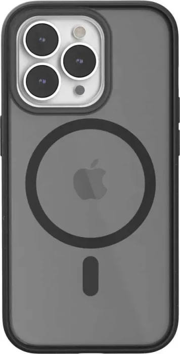 Woodcessories Clear Case MagSafe für Apple iPhone 14 Pro schwarz/matt