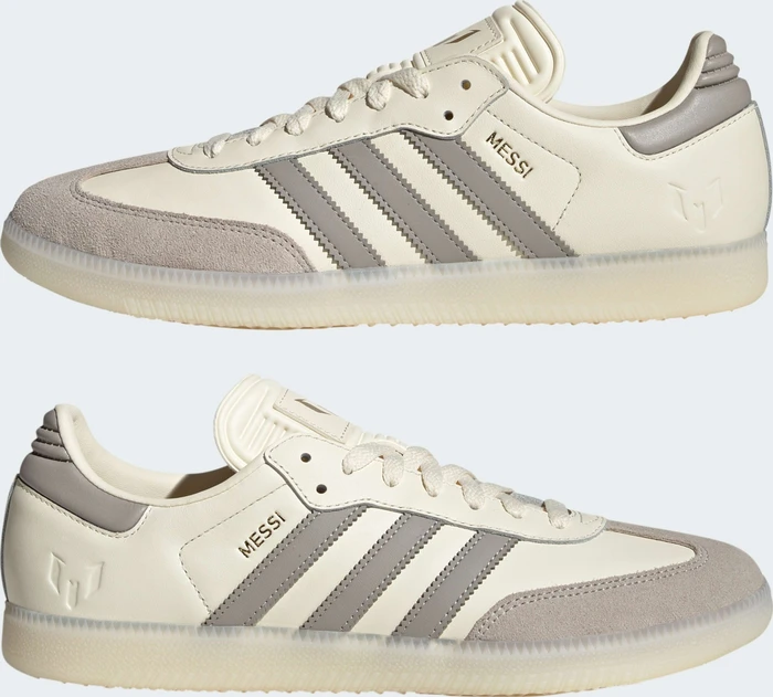 adidas Samba Messi cream white/light brown/gold metallic