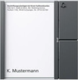 Siedle Tastenmodul BTM 650-01 DG, grau, 1 Ruftaste