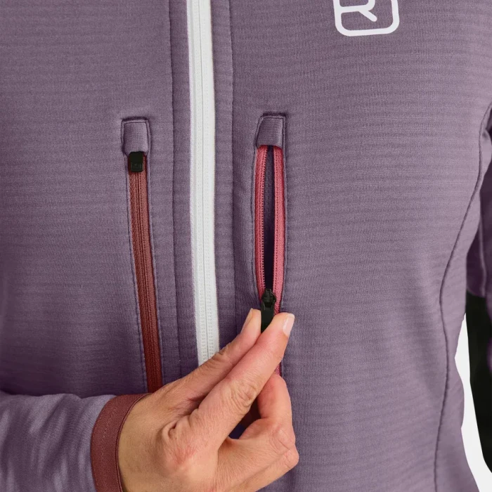 Ortovox Fleece Rib Funktionsjacke wild berry (Damen)