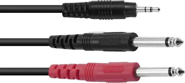 Omnitronic Adapterkabel 3.5mm Klinke/2x Klinke ECO 3.0m