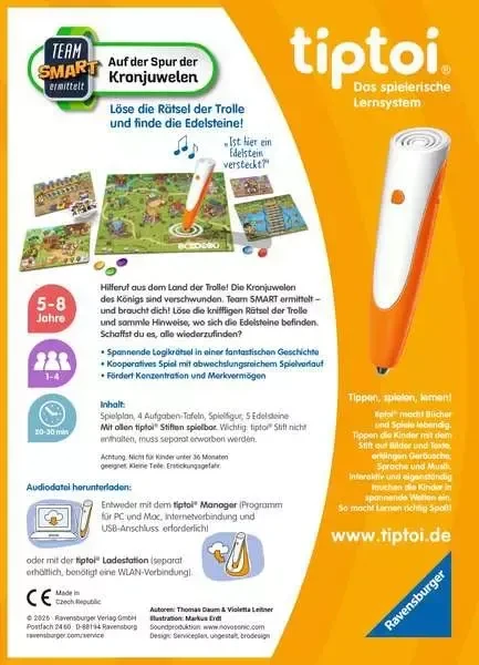 Ravensburger tiptoi Spiel: Team SMART ermittelt: Auf der Spur der Kronjuwelen