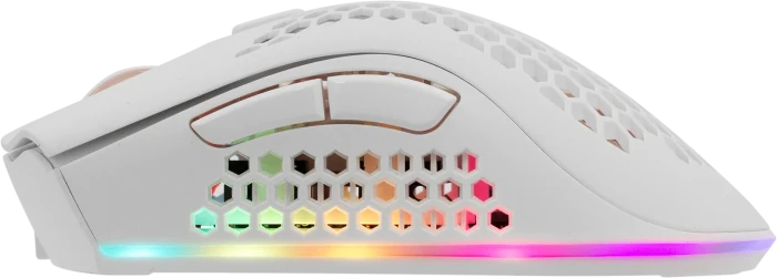 White Shark Lionel White Wireless Gaming Mouse, weiß, USB