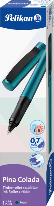 Pelikan Pina Colada Tintenroller (Patrone) petrol metallic/schwarz