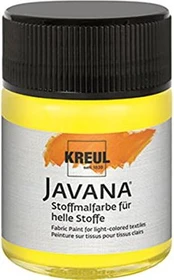Kreul Javana Stoffmalfarbe für helle Stoffe, citron, 50ml