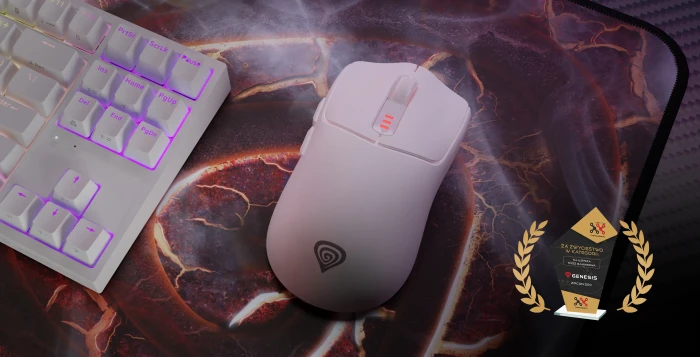 Genesis Zircon 500 Wireless Gaming Mouse weiß, USB/Bluetooth